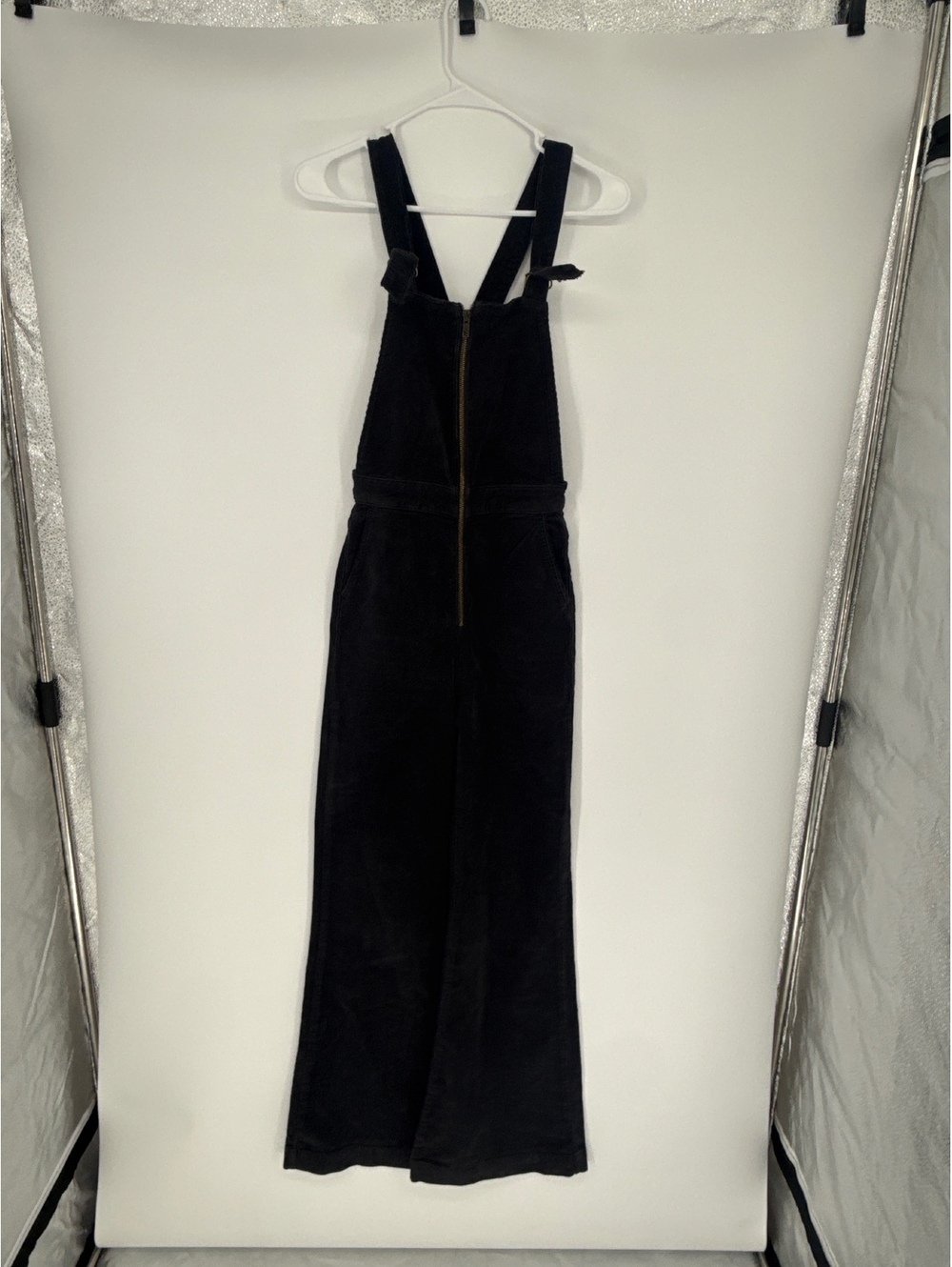 Rolla's Black Corduroy Zip Front Overalls Size 25 Aussie 7
